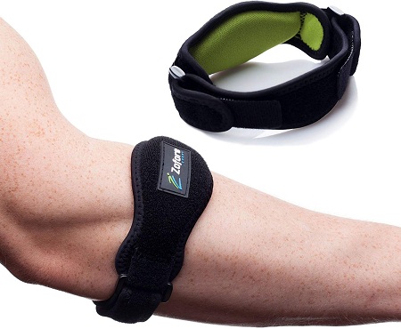 Elbow Brace with Compression Pad by Zofore