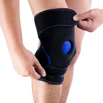 Knee Support Brace Wrap with Ice Gel Pack
