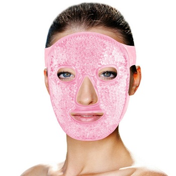 Hot and Cold Therapy Gel Bead Full Facial Mask