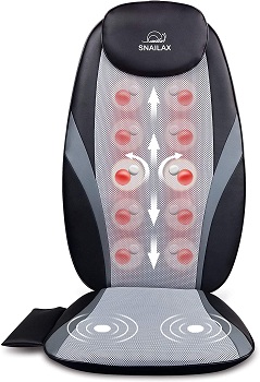 Snailax Shiatsu Massage Cushion - Back Massager For Chair