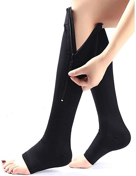 Plus Size Ailaka Medical Zipper Compression Calf Socks