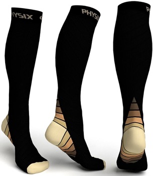 Physix Gear Sport Compression Socks for Men & Women
