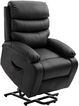 Homegear PU Leather Power Lift Electric Recliner Chair