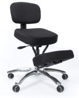 Kneeler chair with back support