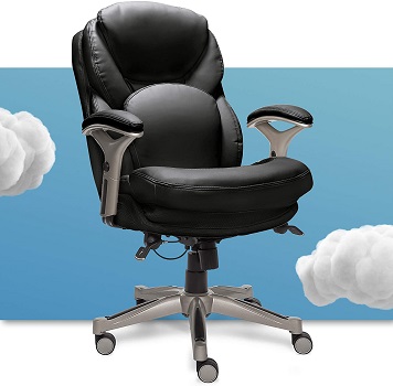 Serta Ergonomic Executive Office Motion Technology, Adjustable Mid Back Desk Chair