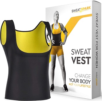 Sweat Vest for Women - (XS-10XL) - Weightless Neoprene Sauna Shirt 