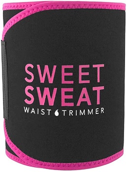 Sweet Sweat Premium Waist Trimmer (Pink Logo) for Men & Women