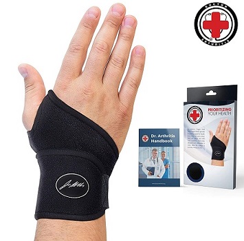 Doctor Developed Premium Copper Lined Wrist Support Carpal Tunnel Brace