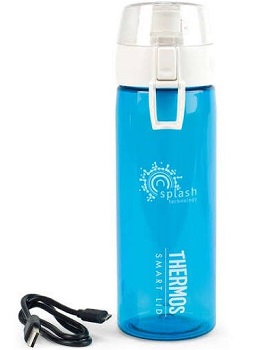 Thermos Hydration Bottle with Connected Smart Lid